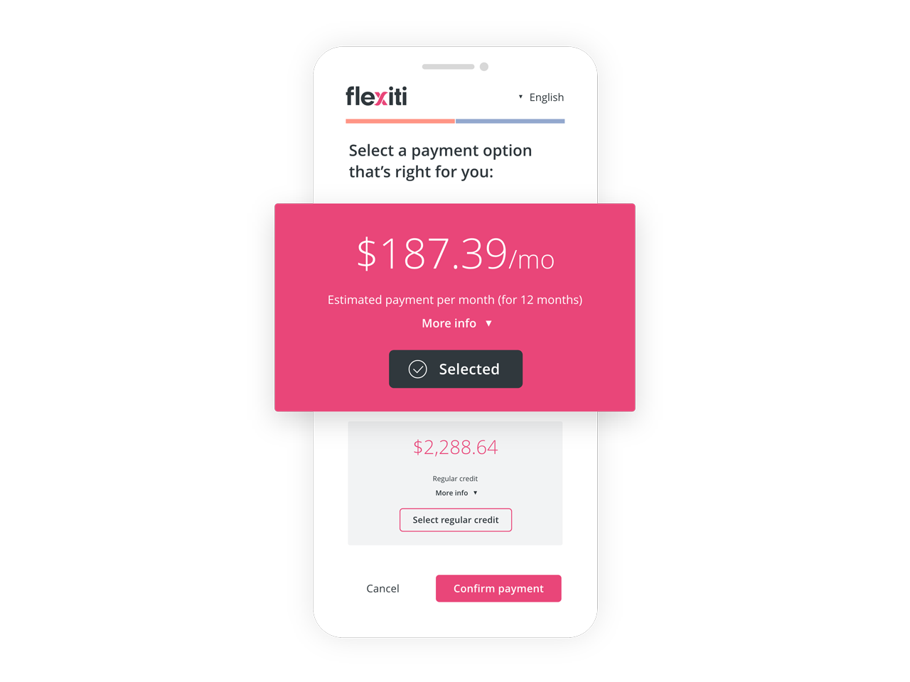 Flexiti Ad on Mobile