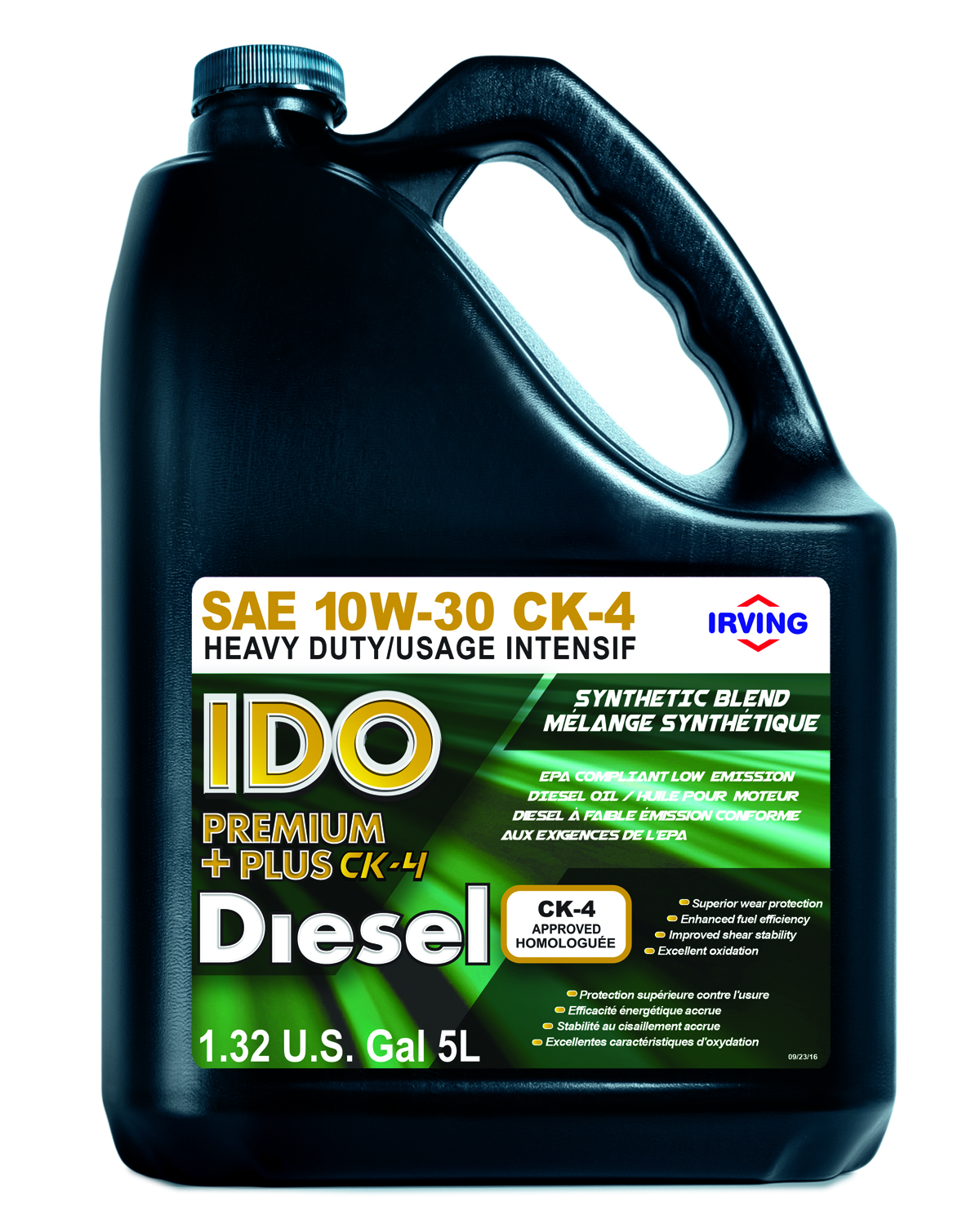 IDO Premium Plus – Huile pour moteurs diesel à usage intensif – mélange synthétique (10W-30 CK-4)