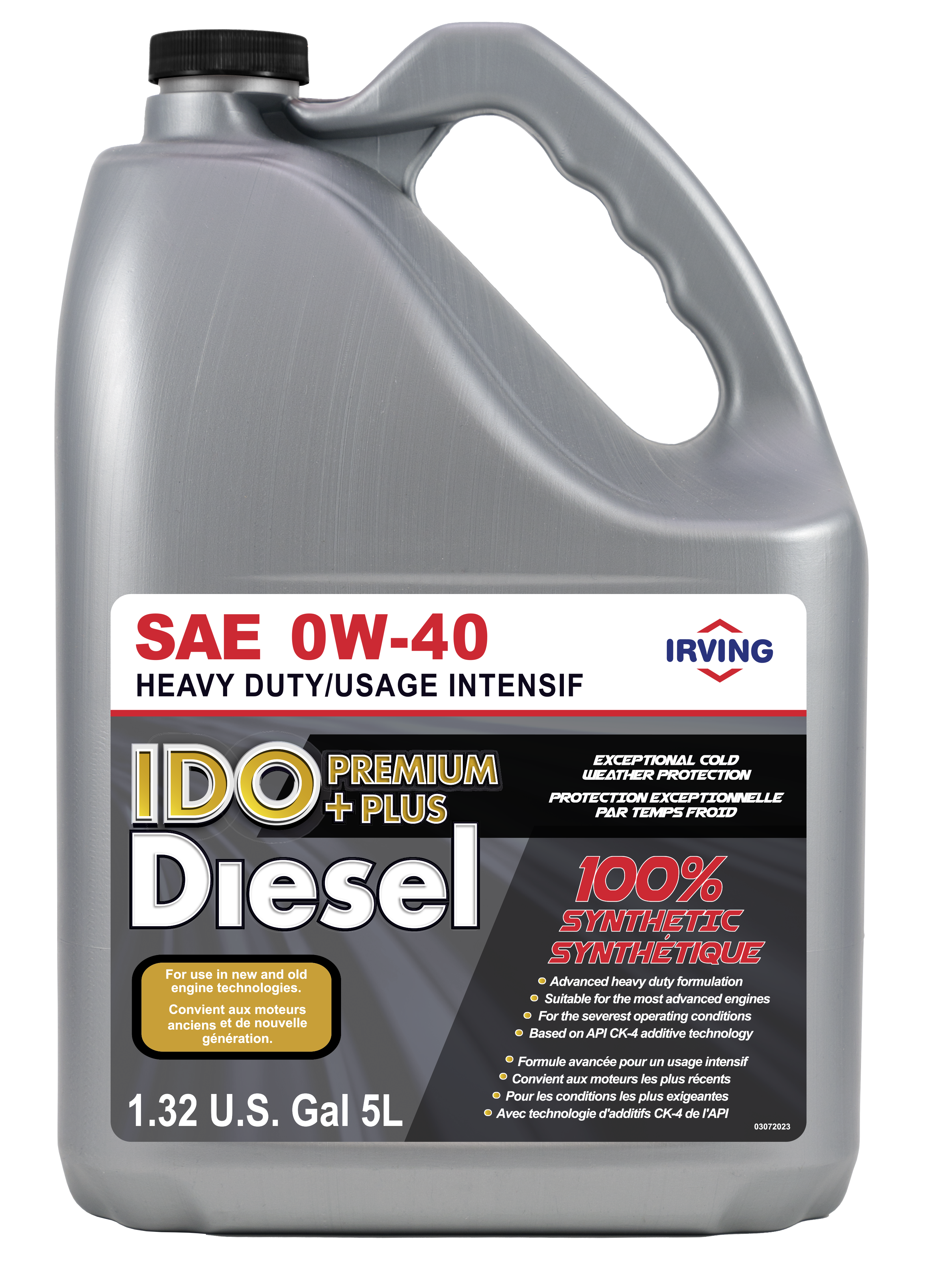 IDO Premium Plus – Huile pour moteurs diesel à usage intensif – synthétique (0W-40)