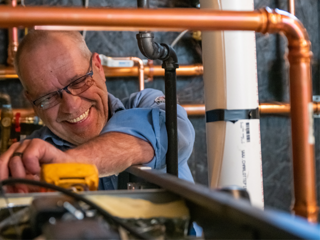 An Irving energy technician on site doing the checking & maintenance of the equipment