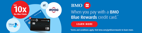 BMO 10X credit card offer banner